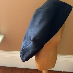 Vintage Pendleton Navy Wool Cabbie Newsboy Hat. Mens L